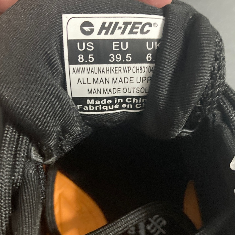 Hi-Tec Ortholite Black/Orange womens 8.5 - Picture 7 of 7